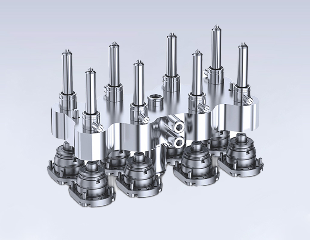 One out eight needle valve